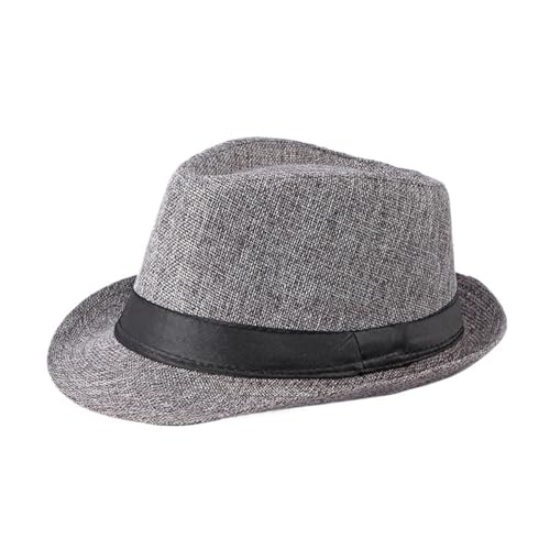 ZNJAMN Zylinder Jazzhut, Strandhut aus Leinen for Damen und Herren FüR Party(Color3) von ZNJAMN