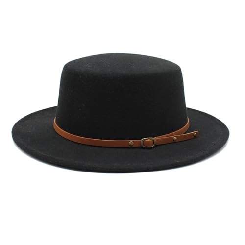 ZNJAMN Zylinder Kleine Größe Fedora Hüte Flat Top Filz Jazz Hut Formale Party Kleid Kappe FüR Party(Color2) von ZNJAMN