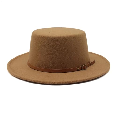 ZNJAMN Zylinder Kleine Größe Fedora Hüte Flat Top Filz Jazz Hut Formale Party Kleid Kappe FüR Party(Color5) von ZNJAMN