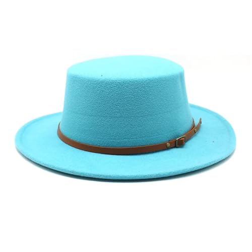 ZNJAMN Zylinder Kleine Größe Fedora Hüte Flat Top Filz Jazz Hut Formale Party Kleid Kappe FüR Party(Color6) von ZNJAMN