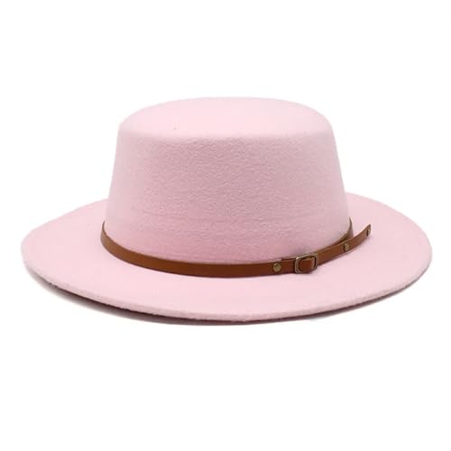 ZNJAMN Zylinder Kleine Größe Fedora Hüte Flat Top Filz Jazz Hut Formale Party Kleid Kappe FüR Party(Color8) von ZNJAMN