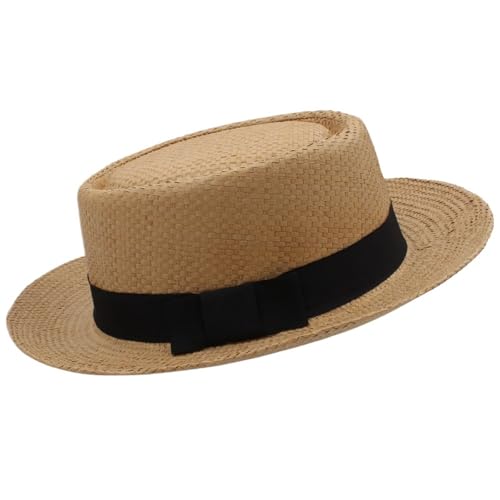ZNJAMN Zylinder Männer Frauen Klassische Strohhüte Fedora Sonnenhüte Trilby Caps FüR Party(Color1) von ZNJAMN