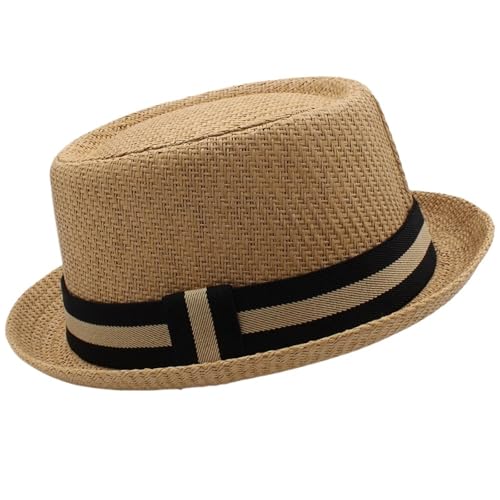 ZNJAMN Zylinder Männer Frauen Klassische Strohhüte Fedora Sonnenhüte Trilby Caps FüR Party(Color3) von ZNJAMN