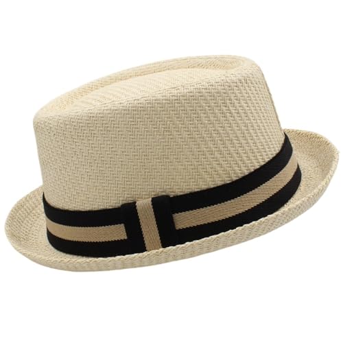 ZNJAMN Zylinder Männer Frauen Klassische Strohhüte Fedora Sonnenhüte Trilby Caps FüR Party(Color5) von ZNJAMN