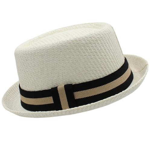 ZNJAMN Zylinder Männer Frauen Klassische Strohhüte Fedora Sonnenhüte Trilby Caps FüR Party(Color6) von ZNJAMN