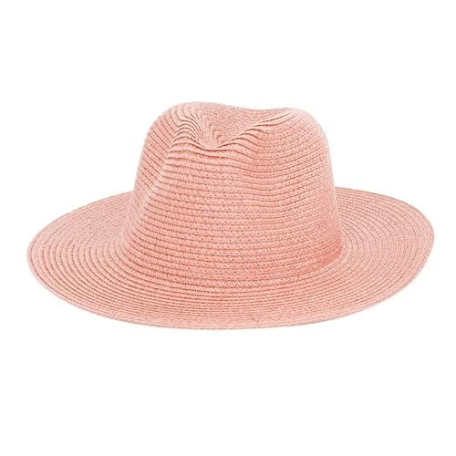 ZNJAMN Zylinder Outdoor Sonnenschutz Frauen Strand Cowboy Hut Frühling Sommer Schatten Einfarbig Männer Stroh FüR Party(Color12) von ZNJAMN