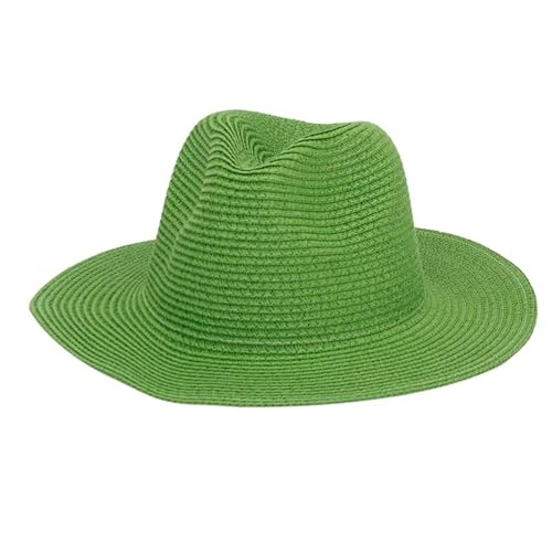 ZNJAMN Zylinder Outdoor Sonnenschutz Frauen Strand Cowboy Hut Frühling Sommer Schatten Einfarbig Männer Stroh FüR Party(Color13) von ZNJAMN