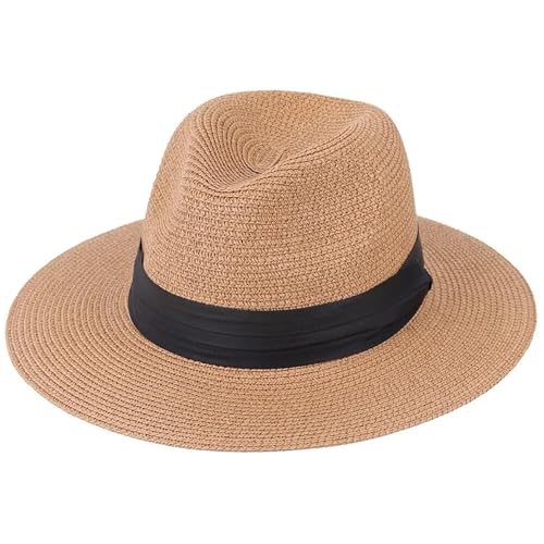 ZNJAMN Zylinder Sommer-Sonnenhut, Unisex-Outdoor-Strandhut, Strohhut, Flachhut FüR Party(Color3) von ZNJAMN