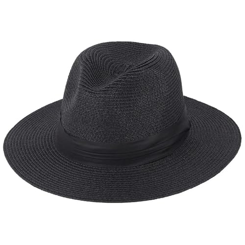 ZNJAMN Zylinder Sommer-Sonnenhut, Unisex-Outdoor-Strandhut, Strohhut, Flachhut FüR Party(Color4) von ZNJAMN