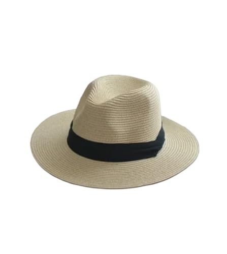 ZNJAMN Zylinder Strohhut Sommer Herren Damen Breite Krempe Strand UV-Schutz Sonnenhut FüR Party(Color1) von ZNJAMN