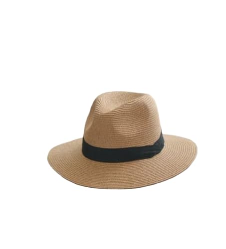 ZNJAMN Zylinder Strohhut Sommer Herren Damen Breite Krempe Strand UV-Schutz Sonnenhut FüR Party(Color2) von ZNJAMN