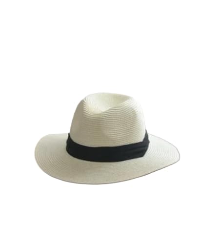ZNJAMN Zylinder Strohhut Sommer Herren Damen Breite Krempe Strand UV-Schutz Sonnenhut FüR Party(Color3) von ZNJAMN