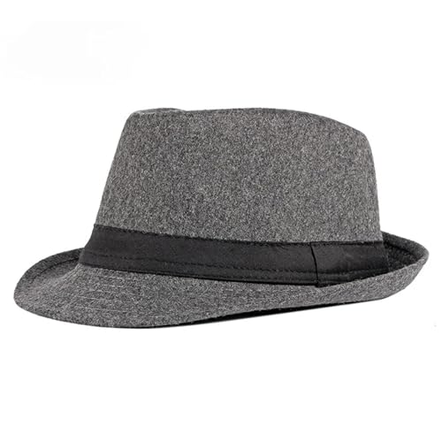 ZNJAMN Zylinder Unisex Filz Jazz Hüte Männer Eimer Hut Wolle Fedoras Herbst Winter Herren Caps FüR Party(Color3) von ZNJAMN