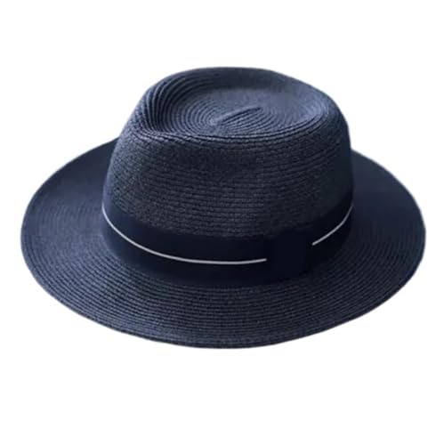 ZNJAMN Zylinder Weich geformter Strohhut for den Sommer, Damen/Herren, breite Krempe, Strand-Sonnenkappe FüR Party(Color3) von ZNJAMN