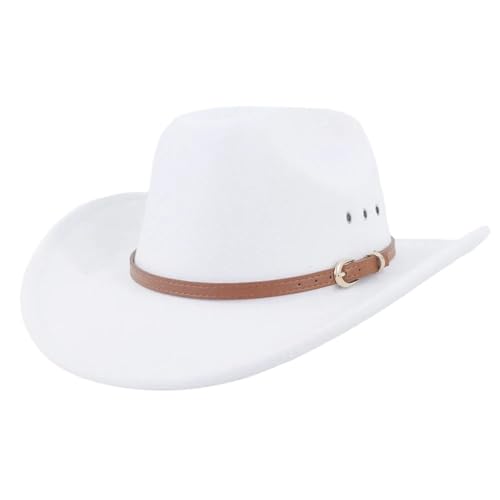 ZNJAMN Zylinder Western Cowboyhut for Männer Vintage Fascinator Hochzeit Party Elegante Damenhüte FüR Party(Color1) von ZNJAMN