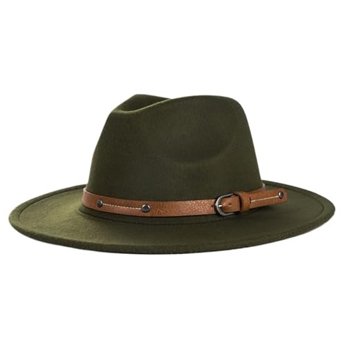 ZNJAMN Zylinder Woll-Fedora-Hut for Damen und Herren, for den Winter Herbst, Kirchenhüte FüR Party(Color4) von ZNJAMN