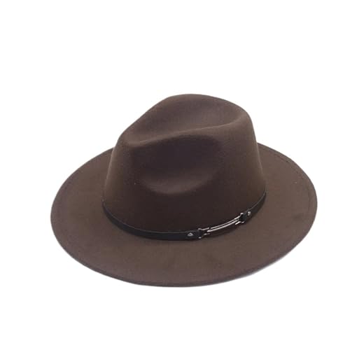 Zylinder Fedora-Hut for Herren, universeller, einfarbiger for und Damen, breite Krempe, Jazzhut FüR Party(Color6) von ZNJAMN