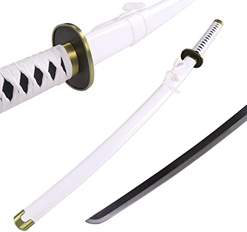 Roronoa Zoro Schwert für einteilige Anime Cosplay Blade Sword, handgemachte Halloween Prop Holz Modell Schwert Ninja Waffen Schwert Spielzeug für Kinder (Größe: 104cm / 40.9in)(1pcs, Ichimonji) von ZNLVZSH