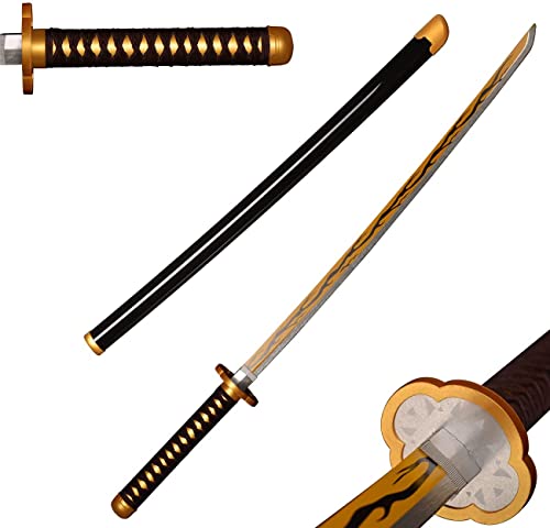 ZNLVZSH Demon Klinge Holz Samurai Schwert, Anime Cosplay Ninja Sword Requisiten, für Slayer Fans Weihnachten oder Geburtstag Anime Liebhaber Dekorative Spielzeug, 41 Zoll, Kaigaku ZNLVZSH Demon Klinge Holz Samurai Schwert, Anime Cosplay Ninja Sword Requisiten, für Slayer Fans Weihnachten oder Geburtstag Anime Liebhaber Dekorative Spielzeug, 41 Zoll, Kaigaku von ZNLVZSH