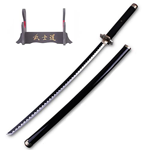 ZNLVZSH Roronoa Zoro Schwert für Einteilige Anime Cosplay Blade Sword, handgemachte Halloween Prop Holz Modell Schwert Ninja Waffen Schwert Spielzeug für Kinder (Größe: 104cm / 40.9in) von ZNLVZSH