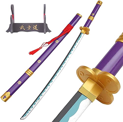ZNLVZSH Roronoa Zoro Schwert für Einteilige Anime Cosplay Blade Sword, handgemachte Halloween Prop Holz Modell Schwert Ninja Waffen Schwert Spielzeug für Kinder (Größe: 104cm / 40.9in) von ZNLVZSH