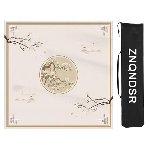 ZNQNDSR Geräuschreduzierende Mahjong-Tischmatte, Mahjong-Tischmatte Mit Aufbewahrungstasche, Mahjong-Spielmatte Für Mahjon Poker(80cm/31in) von ZNQNDSR