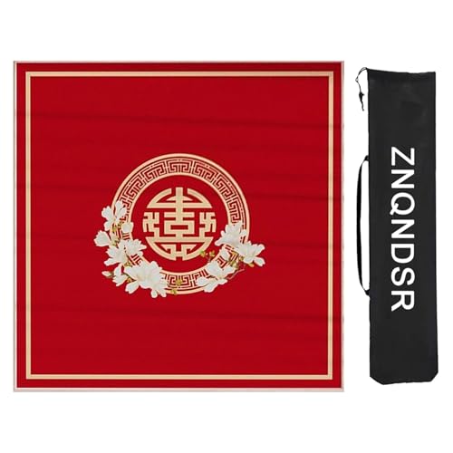 ZNQNDSR Mahjong-Matte Für Mahjong Pai Jiu Poker, Mahjong-Spielmatte Mit Aufbewahrungstasche, Quadratische Mahjong-Tischmatte(90cm/35in) von ZNQNDSR