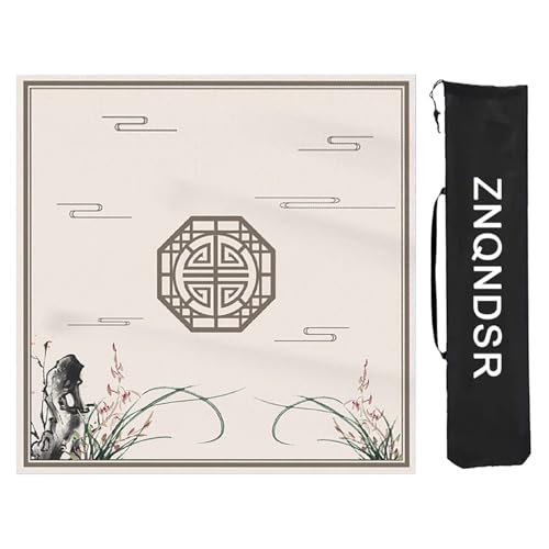 ZNQNDSR Mahjong-Matte Für Mahjong Pai Jiu Poker, Verdickte Mahjong-Unterlage Mit Aufbewahrungstasche, rutschfeste Mahjong-Tischmatten(80cm/31in) von ZNQNDSR