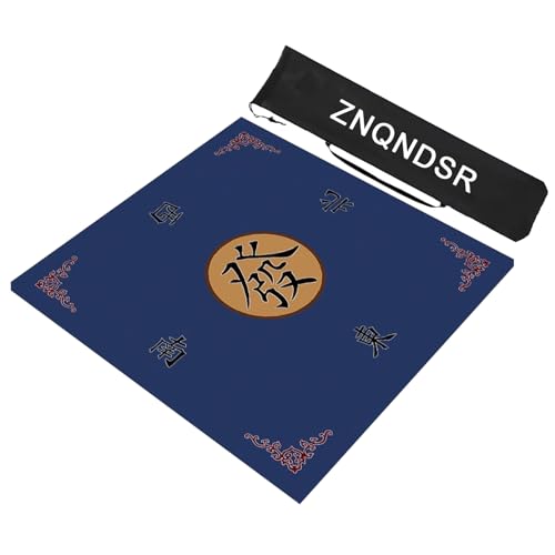 ZNQNDSR Mahjong-Matte Für Tisch, Mahjong-Spielmatte Mit Aufbewahrungstasche, Mahjong-Tischmatte Für Mahjon Poker(Red,95cm/37in) von ZNQNDSR
