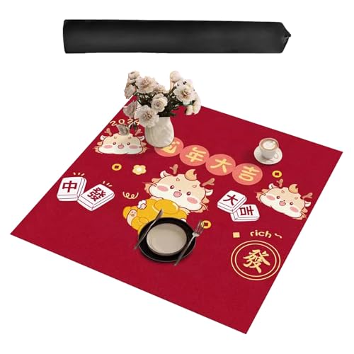 ZNQNDSR Mahjong-Matte Mit Aufbewahrungstasche, Verdickte Tischunterlage Für Poker-Brettspiel(90cm/35in) von ZNQNDSR