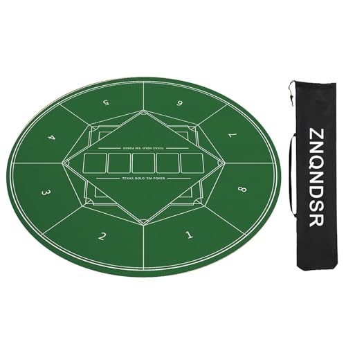 ZNQNDSR Mahjong-Matte Mit Aufbewahrungstasche, rutschfeste Mahjong-Tischmatte Mit Geräuschreduzierung, Mahjong-Spielmatte Für Mahjon Poker(Green,95cm/37in) von ZNQNDSR