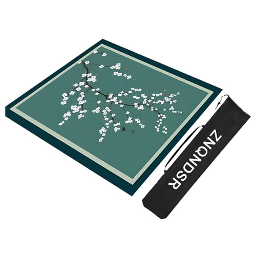 ZNQNDSR Mahjong-Spielmatte Mit Aufbewahrungstasche, Verdicktes Mahjong-Pad Für Mahjon Poker, Quadratische Mahjong-Tischmatte(Green,90cm/35in) von ZNQNDSR