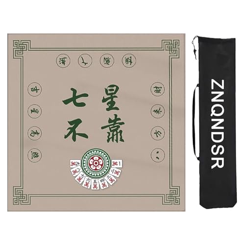 ZNQNDSR Mahjong-Tischmatte Für Mahjon Poker, rutschfeste Mahjong-Matte Mit Aufbewahrungstasche, Verdickte Mahjong-Spielmatte(95cm/37in) von ZNQNDSR