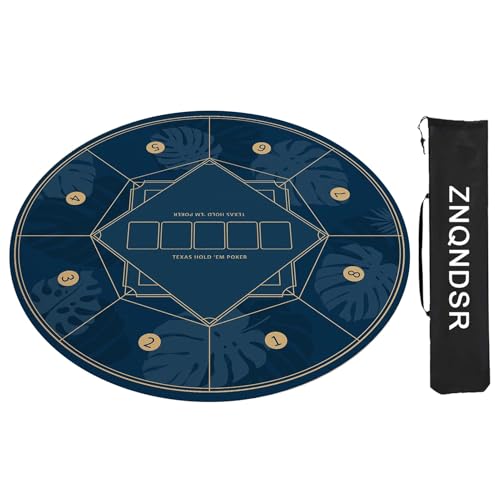 ZNQNDSR Mahjong-Tischmatte Für Mahjong Pai Jiu Poker, Mahjong-Spielmatte Mit Aufbewahrungstasche, rutschfeste Mahjong-Matte(Blue,100cm/39in) von ZNQNDSR