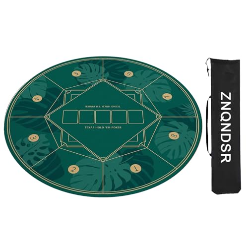 ZNQNDSR Mahjong-Tischmatte Für Mahjong Pai Jiu Poker, Mahjong-Spielmatte Mit Aufbewahrungstasche, rutschfeste Mahjong-Matte(Green,95cm/37in) von ZNQNDSR