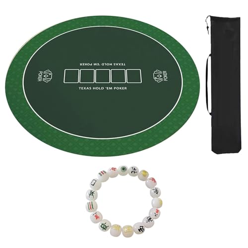 ZNQNDSR Quadratische Mahjong-Tischunterlage Für Mahjon-Poker, Mahjong-Matte Mit Aufbewahrungstasche, Spielmatte Für Mahjong-Kartenspiele(Green,100cm/39in) von ZNQNDSR