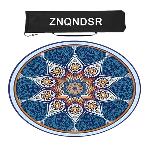 ZNQNDSR Runde Mahjong-Tischmatte, Mahjong-Spielmatte Mit Aufbewahrungstasche, Mahjong-Matte Für Mahjong Pai Jiu Poker(80cm/31in) von ZNQNDSR