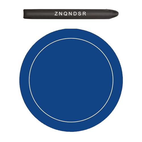 ZNQNDSR Stumm Mahjong Tisch Matte Verdickt Anti-Slip Poker Game Pad Mit Lagerung Tasche Für Karte Spiele Pai Jiu(Blue,31") von ZNQNDSR