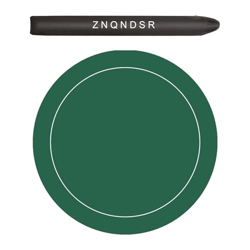 ZNQNDSR Stumm Mahjong Tisch Matte Verdickt Anti-Slip Poker Game Pad Mit Lagerung Tasche Für Karte Spiele Pai Jiu(Green,31") von ZNQNDSR