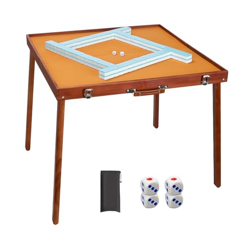 ZNQNDSR Tragbarer, Faltbarer Mahjong-Tisch Mit Zubehör Für Outdoor-Spiele Und Kartentische Für Home Entertainment Und Freizeit Im Freien von ZNQNDSR