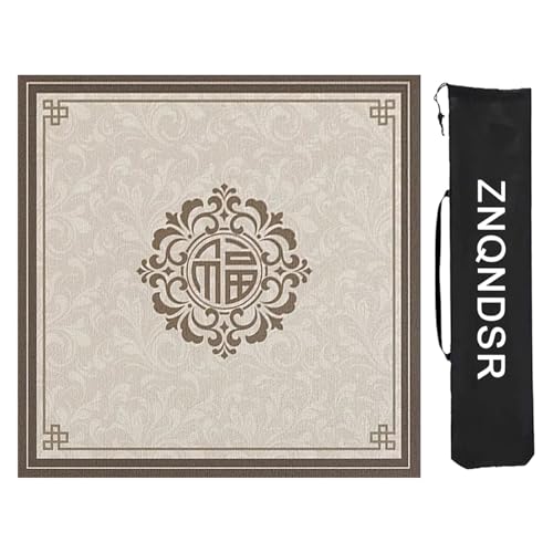 ZNQNDSR Verdickte Mahjong-Tischmatte Mit Aufbewahrungstasche, Mahjong-Matte Für Mahjong Pai Jiu Poker, rutschfeste Gummimatte(95cm/37in) von ZNQNDSR
