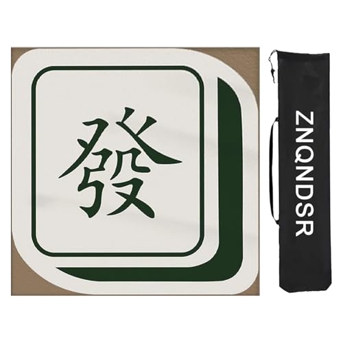 ZNQNDSR Verdickte Mute Mahjong-Tischmatte, Spielmatte Mit Aufbewahrungstasche, rutschfeste Gummimatte Für Mahjong Pai Jiu Poker(100cm/39in) von ZNQNDSR