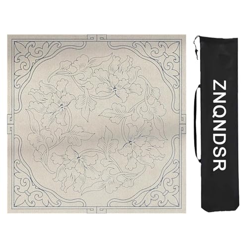 ZNQNDSR rutschfeste Mahjong-Matten, Verdickte Mahjong-Unterlage Mit Aufbewahrungstasche, Mahjong-Tischmatte Für Mahjon Poker(95cm/37in) von ZNQNDSR