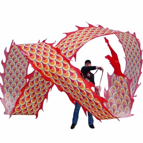 ZOAPDEBCE3D Dragon Ribbon Streamer, 3D bunter Drache, seidenähnlicher, fließender, sich drehender und schüttelnder Poi, quadratisches Outdoor-Rasensport-Fitness-Drachentanzband mit Reisetasche, 8 m/10 ZOAPDEBCE3D Dragon Ribbon Streamer, 3D bunter Drache, seidenähnlicher, fließender, sich drehender und schüttelnder Poi, quadratisches Outdoor-Rasensport-Fitness-Drachentanzband mit Reisetasche, 8 m/10 von ZOAPDEBCE