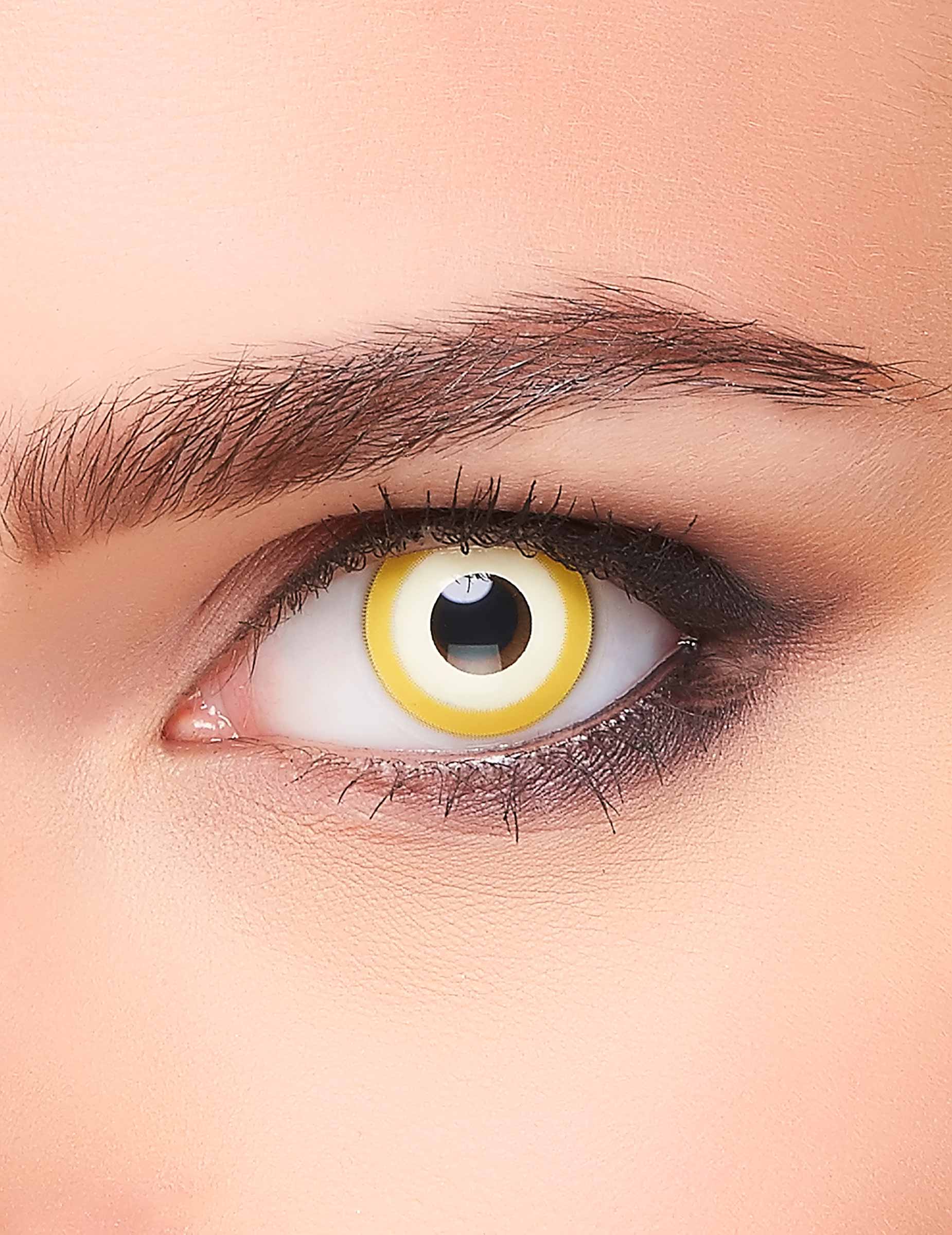Elfen-Kontaktlinsen Fantasy-Kontaktlinsen gelb-weiss von ZOELIBAT
