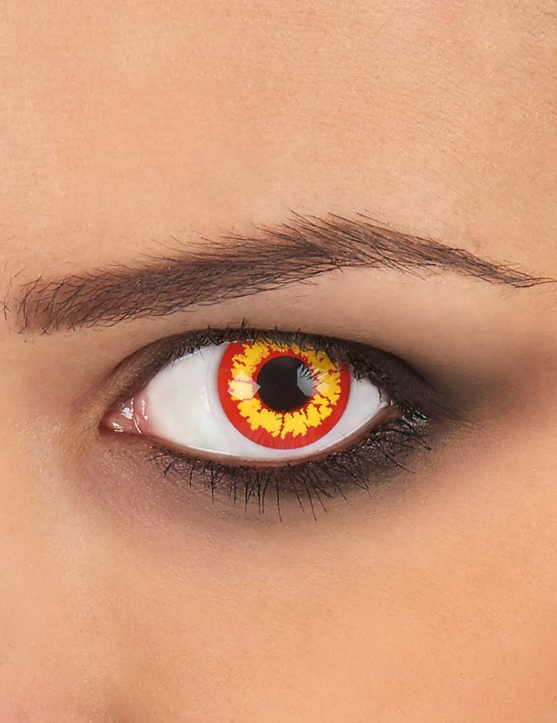 Kontaktlinsen Ork gelb-rot von ZOELIBAT