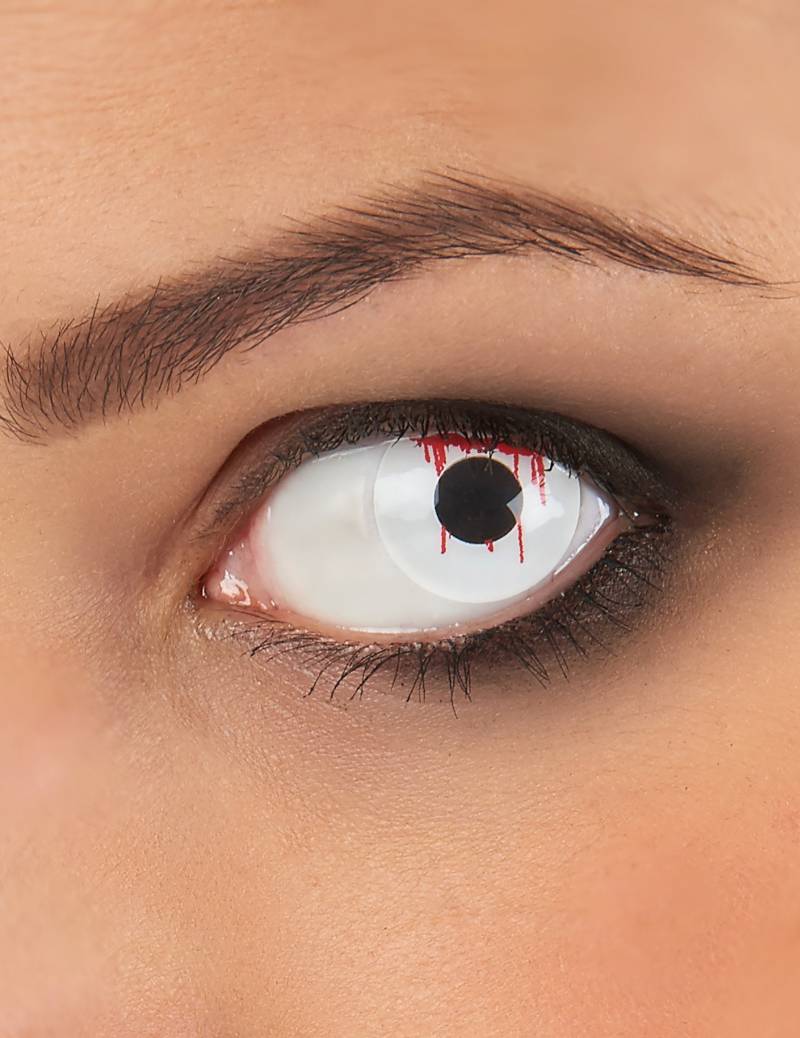 Kontaktlinsen Schnittwunde weiss-rot von ZOELIBAT