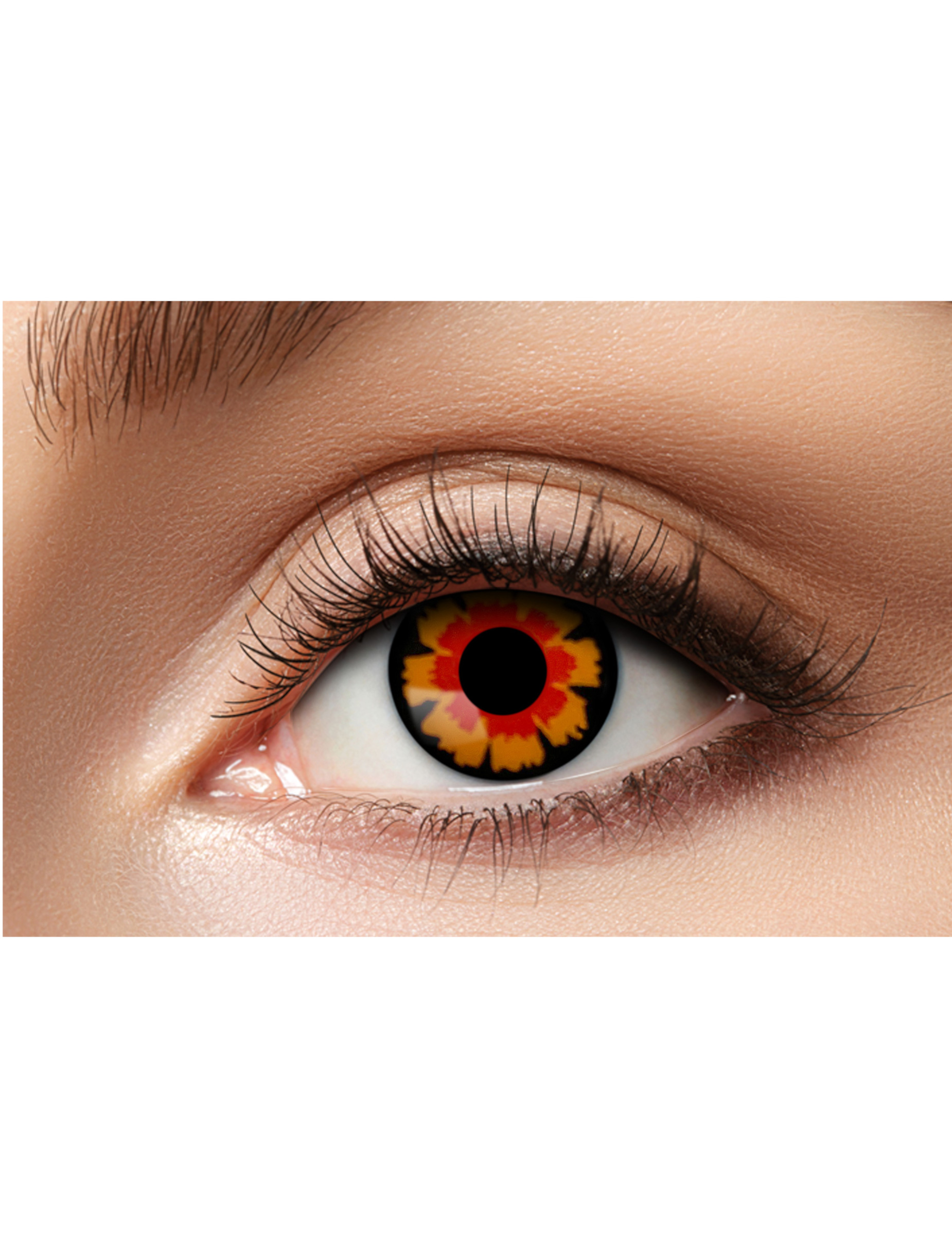Motivlinsen Kontaktlinsen Vampir rot-schwarz von ZOELIBAT