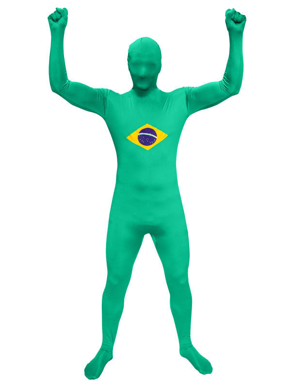Speedsuit Brasilien Fussball Fanartikel grün-gelb-blau von ZOELIBAT