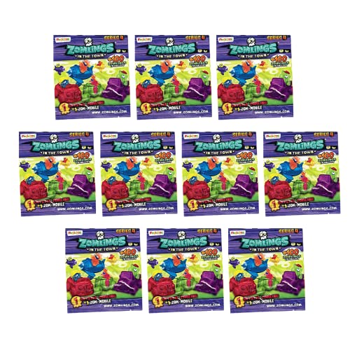 Magic Box Int. Zomlings In The Town Zom Mobile & Crystal Zomling Blind Party Überraschungstasche 10er Pack - Serie 4 von ZOMLINGS